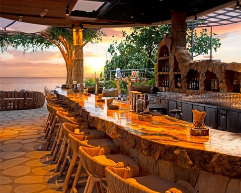 Interior view of Luna Beer Garden