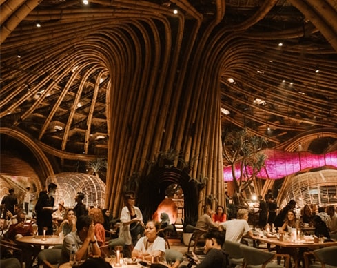 Interior view of Luna Beach Club